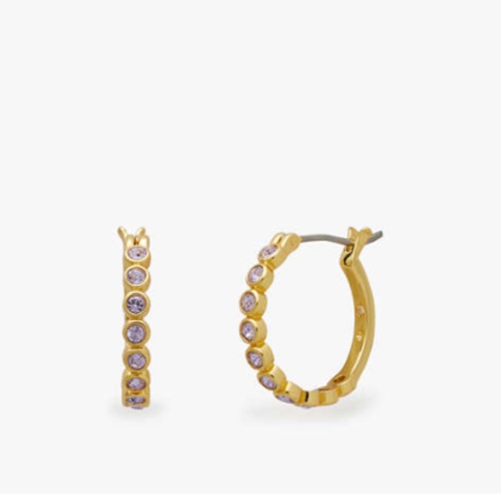 New Kate spade Full Circle Huggies earrings with dust bag